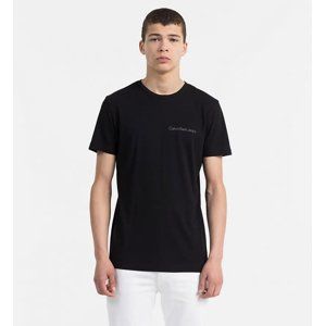 Calvin Klein pánské černé tričko Typoko